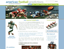 Tablet Screenshot of americanfootball-predictions.com